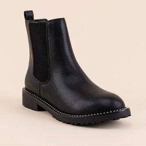 🖤 MIA Zyha Studded Chelsea Black Boots SIZE 8.5